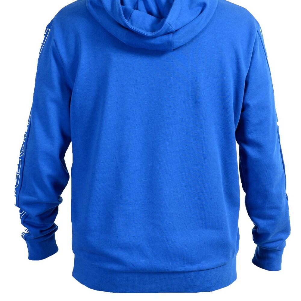 Hugo Boss Men's "Droncos" Blue Logo Hooded Sweatshirt Hoodie US L IT 52 - Picture 4 of 7